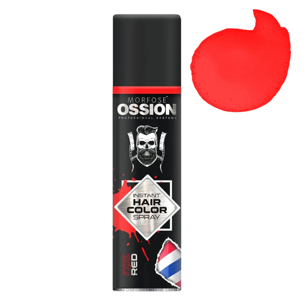 🔴 OSSION Hair Color Spray RED (5.07oz) | Fire Red: Color Temporal de Alto Impacto