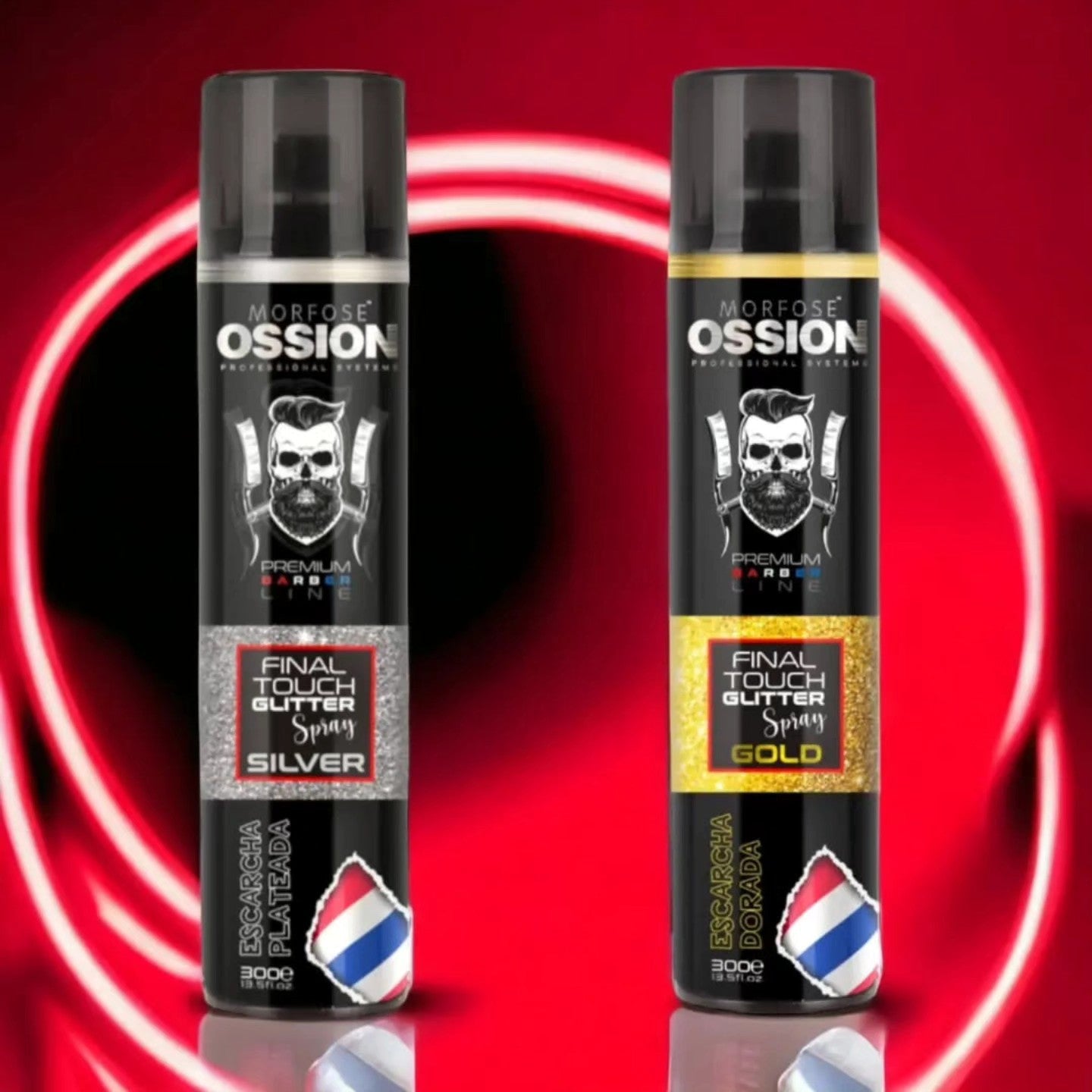 🌟 OSSION Final Touch GLITTER SPRAY GOLD (10.14oz) | Toque Final de Brillo y Fijación