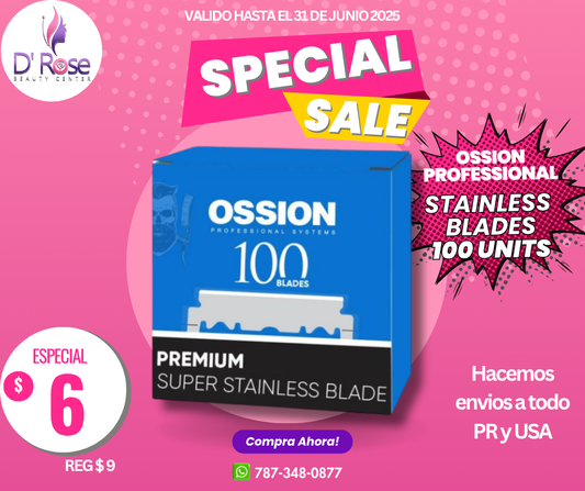OSSION PROFESSIONAL SUPER STAINLESS BLADE 100U OSS089