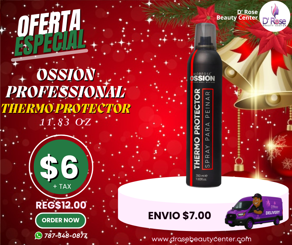 🔥 Escudo Térmico OSSION (11.83oz) | Anti-Rotura, Brillo Intenso ¡A solo $6!