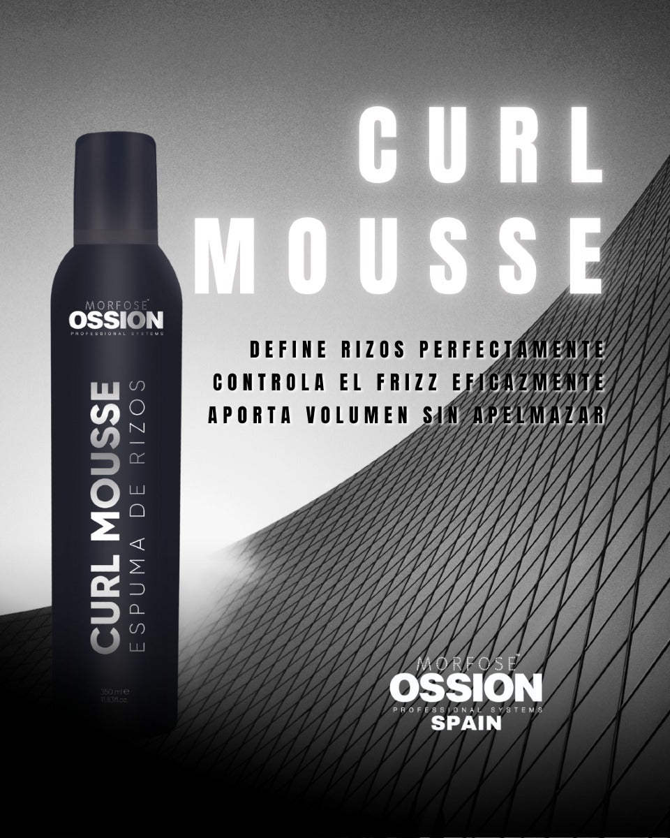 ✨ Rizos Definidos OSSION CURL MOUSSE (11.83oz) | Fijación Ultra Fuerte, Volumen y Anti-Frizz