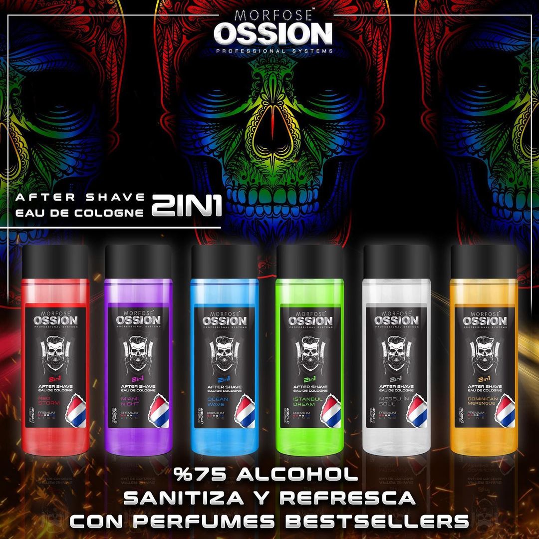 OSSION PROFESSIONAL AFTER SHAVE 2 IN 1 COLOGNE RED STORM 13.52OZ OSS092