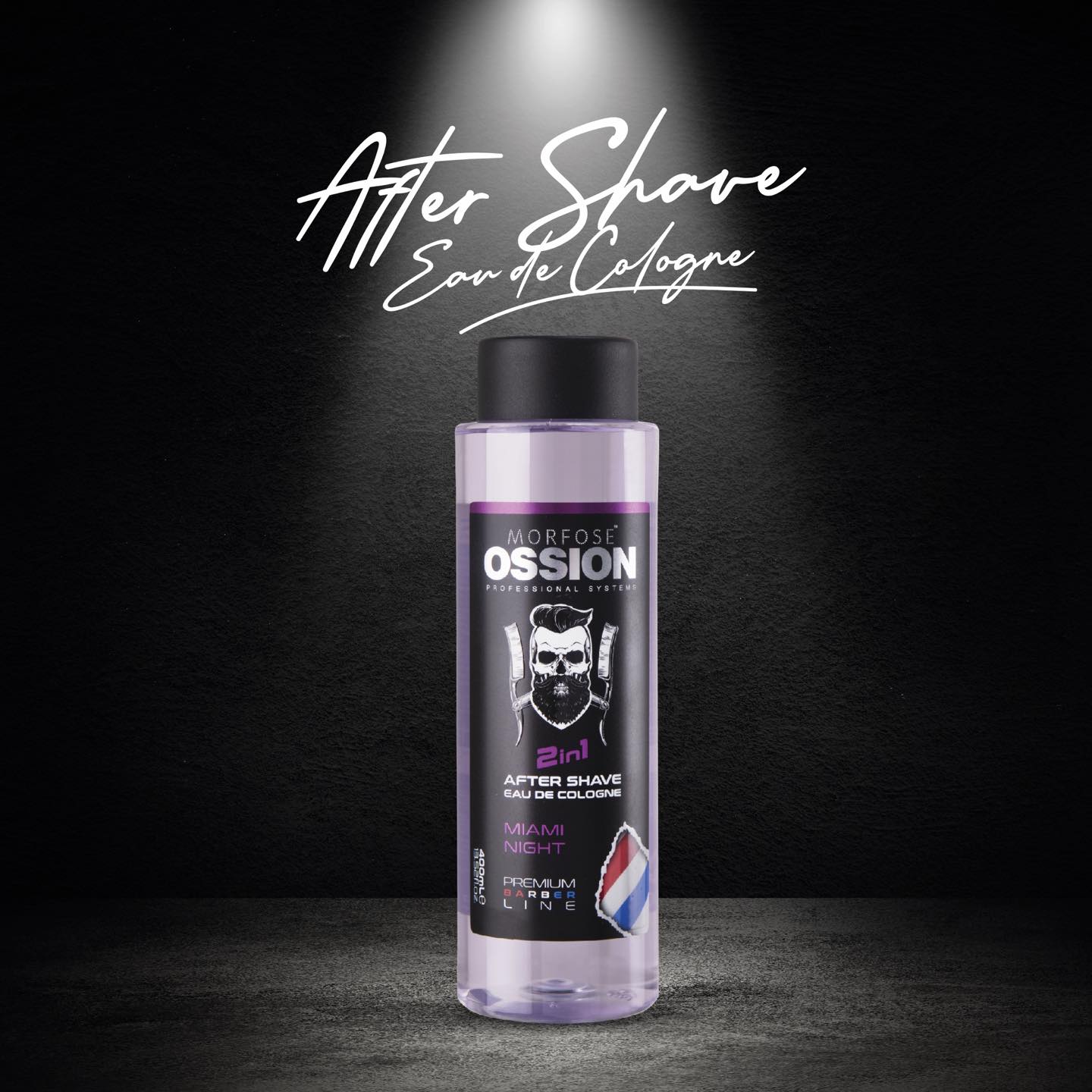 OSSION PROFESSIONAL AFTER SHAVE 2 IN 1 COLOGNE MIAMI NIGHT 13.52OZ OSS093