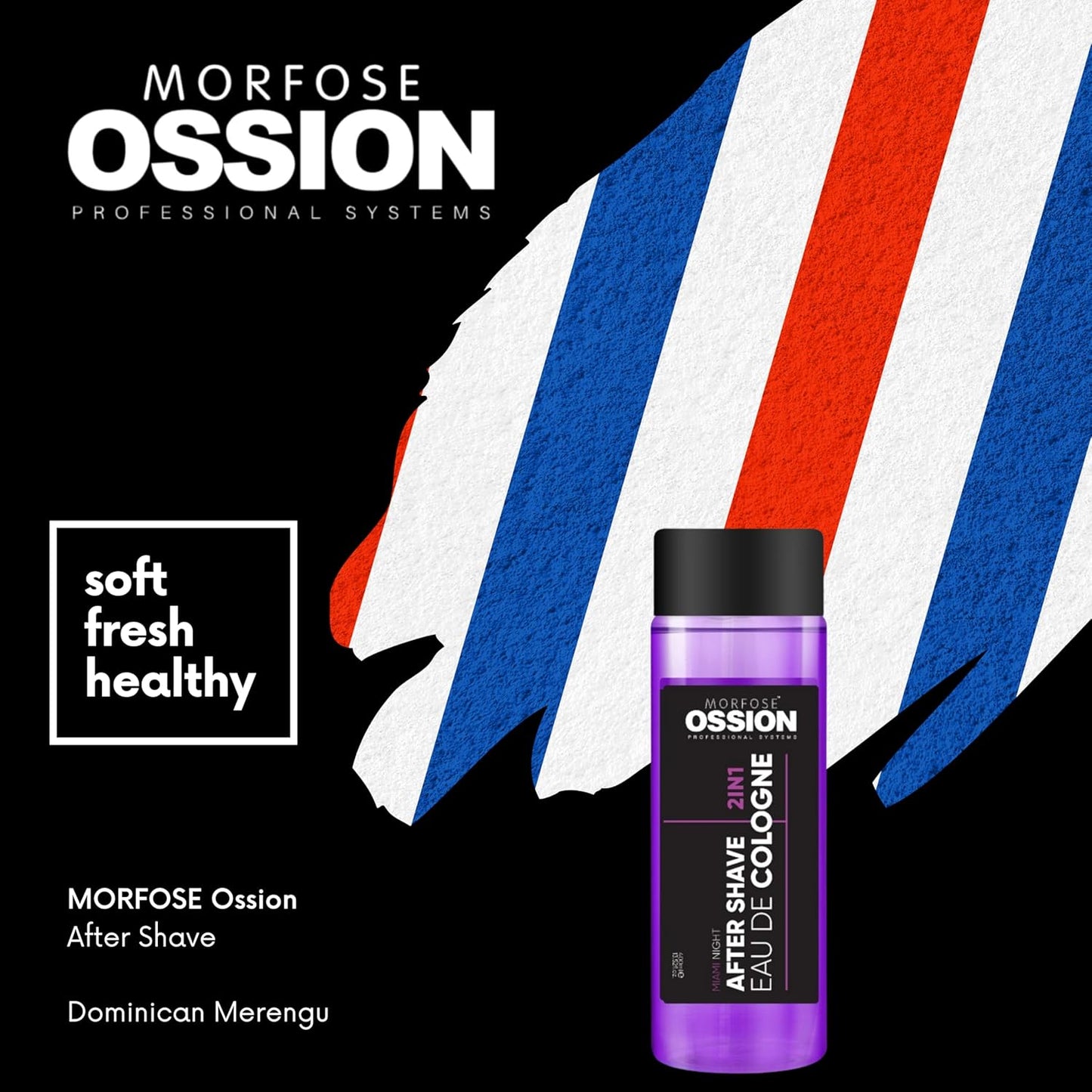 OSSION PROFESSIONAL AFTER SHAVE 2 IN 1 COLOGNE MIAMI NIGHT 13.52OZ OSS093