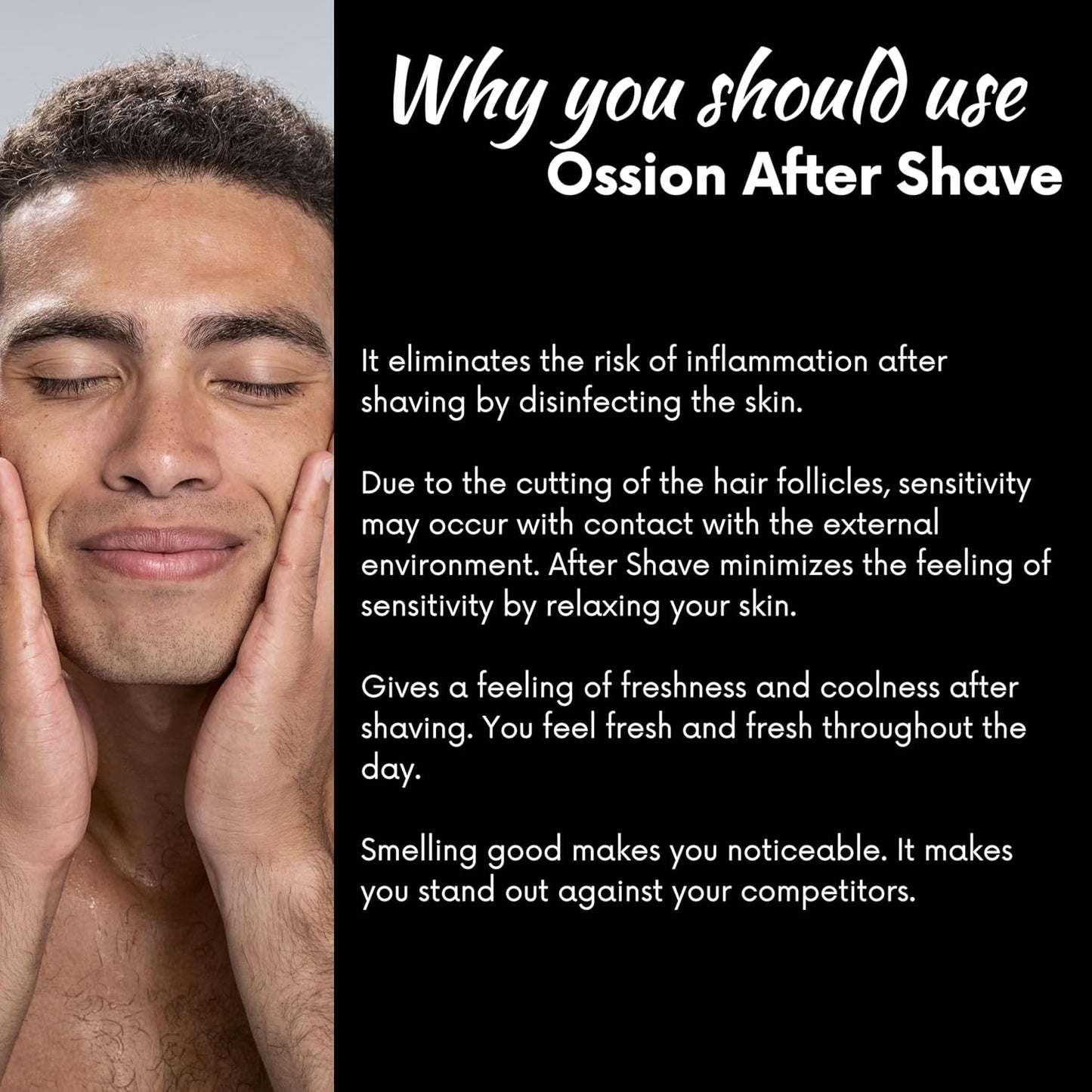 OSSION PROFESSIONAL AFTER SHAVE 2 IN 1 COLOGNE MIAMI NIGHT 13.52OZ OSS093