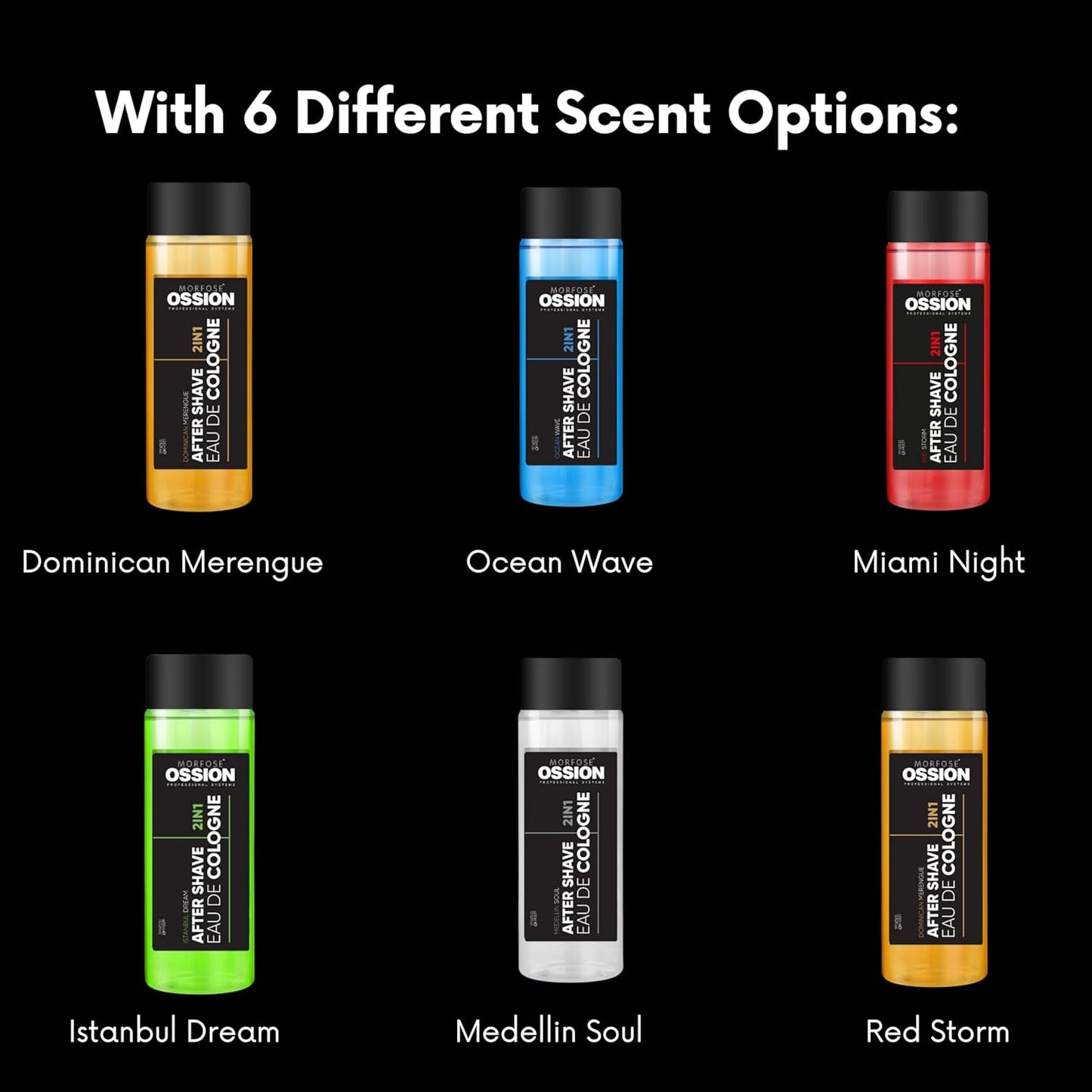 OSSION PROFESSIONAL AFTER SHAVE 2 IN 1 COLOGNE RED STORM 13.52OZ OSS092