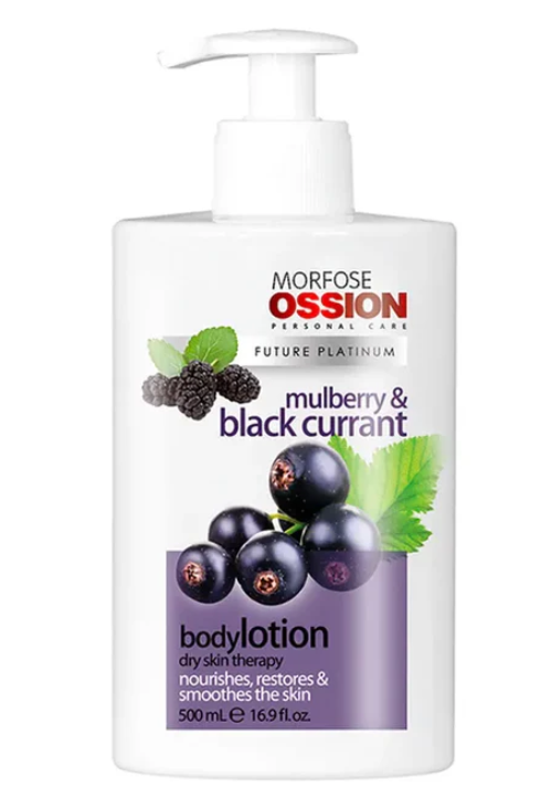 💜 MORFOSE OSSION PROFESSIONAL BODY LOTION MULBERRY &amp; BLACK CURRANT 16.9OZ (OSS095)
