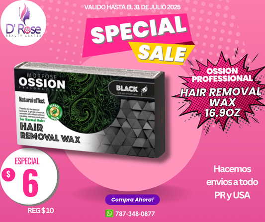 OSSION PROFESSIONAL HAIR REMOVAL WAX BLACK OSS098