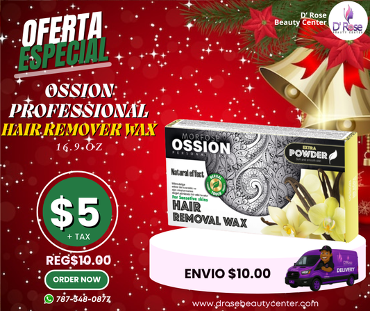 🥇&nbsp;Ossion Depilatory Wax Extra Powder (Cera Dura) | Remoción de Vello Duro desde la Raíz y Piel Lisa ¡Solo $5!