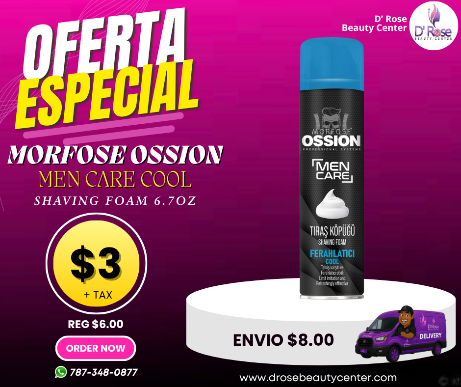 ❄️ MORFOSE OSSION MEN CARE SHAVING FOAM COOL 6.7OZ (OSS101)
