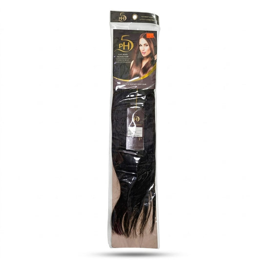PH5 Silky Straight 18” Color 1B – Extensiones 100% Remy Human Hair Cuticle Aligned