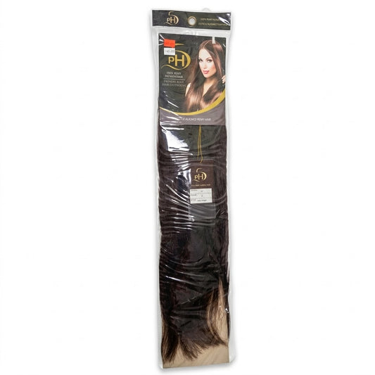 PH5 Silky Straight 18” Color #2 – Extensiones 100% Remy Human Hair Cuticle Aligned