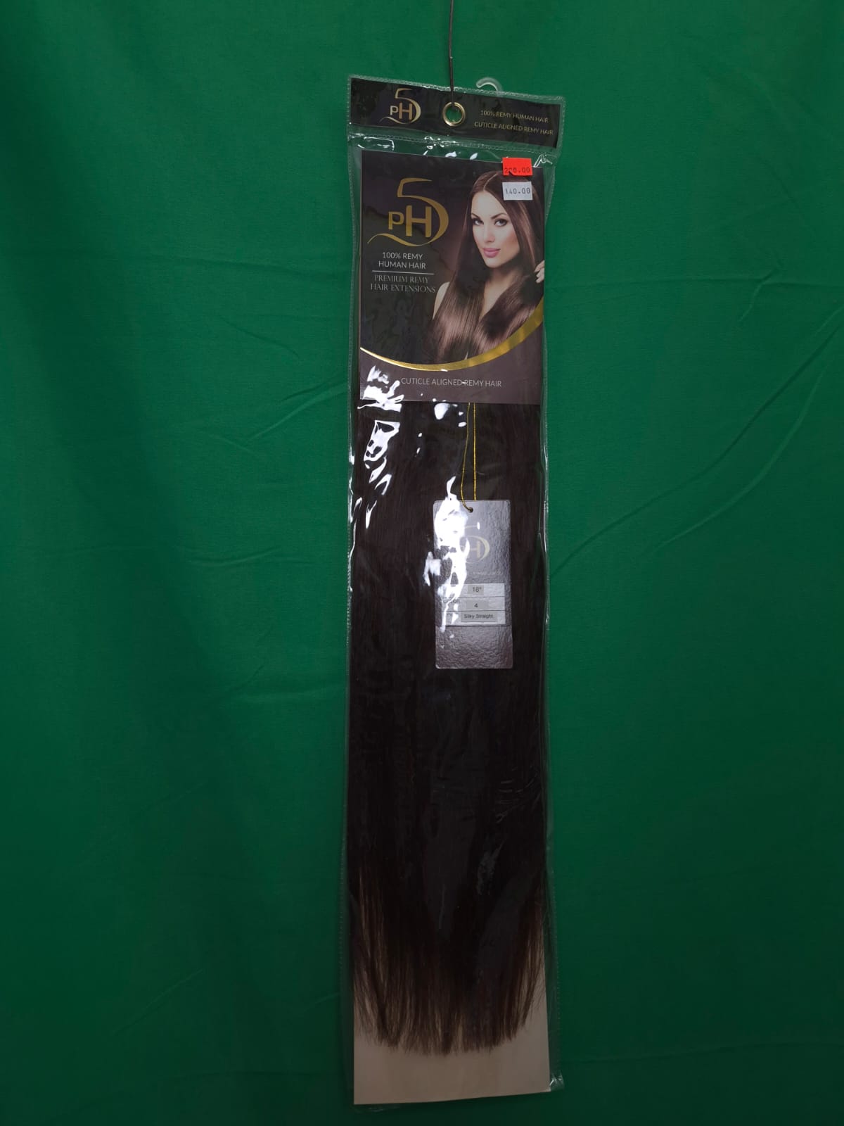 PH5 Silky Straight 18” Color #4 – Extensiones 100% Remy Human Hair Cuticle Aligned