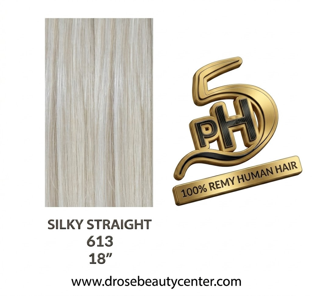 PH5 Silky Straight 18” Color #613 – Extensiones 100% Remy Human Hair Cuticle Aligned
