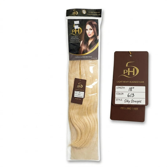 PH5 Silky Straight 18” Color #613 – Extensiones 100% Remy Human Hair Cuticle Aligned