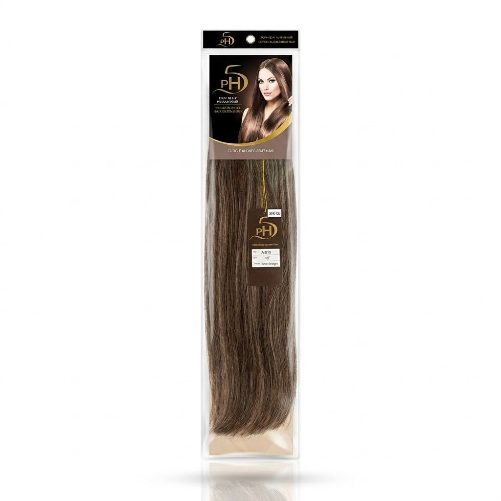✨ PH5 Silky Straight 18” Color #F4/613 – Extensiones Premium 100% Cabello Humano Remy ✨