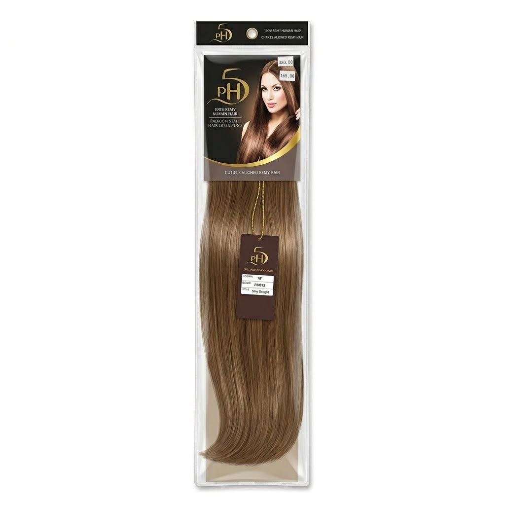 ✨ PH5 Silky Straight 18” Color #F8/613 – Extensiones Premium 100% Cabello Humano Remy ✨