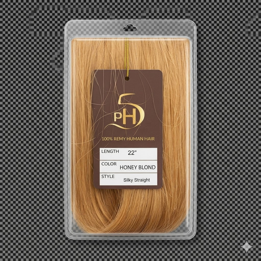 ✨ Extensiones PH5 Silky Straight 22” Color Honey Blond – 100% Remy Human Hair Premium ✨