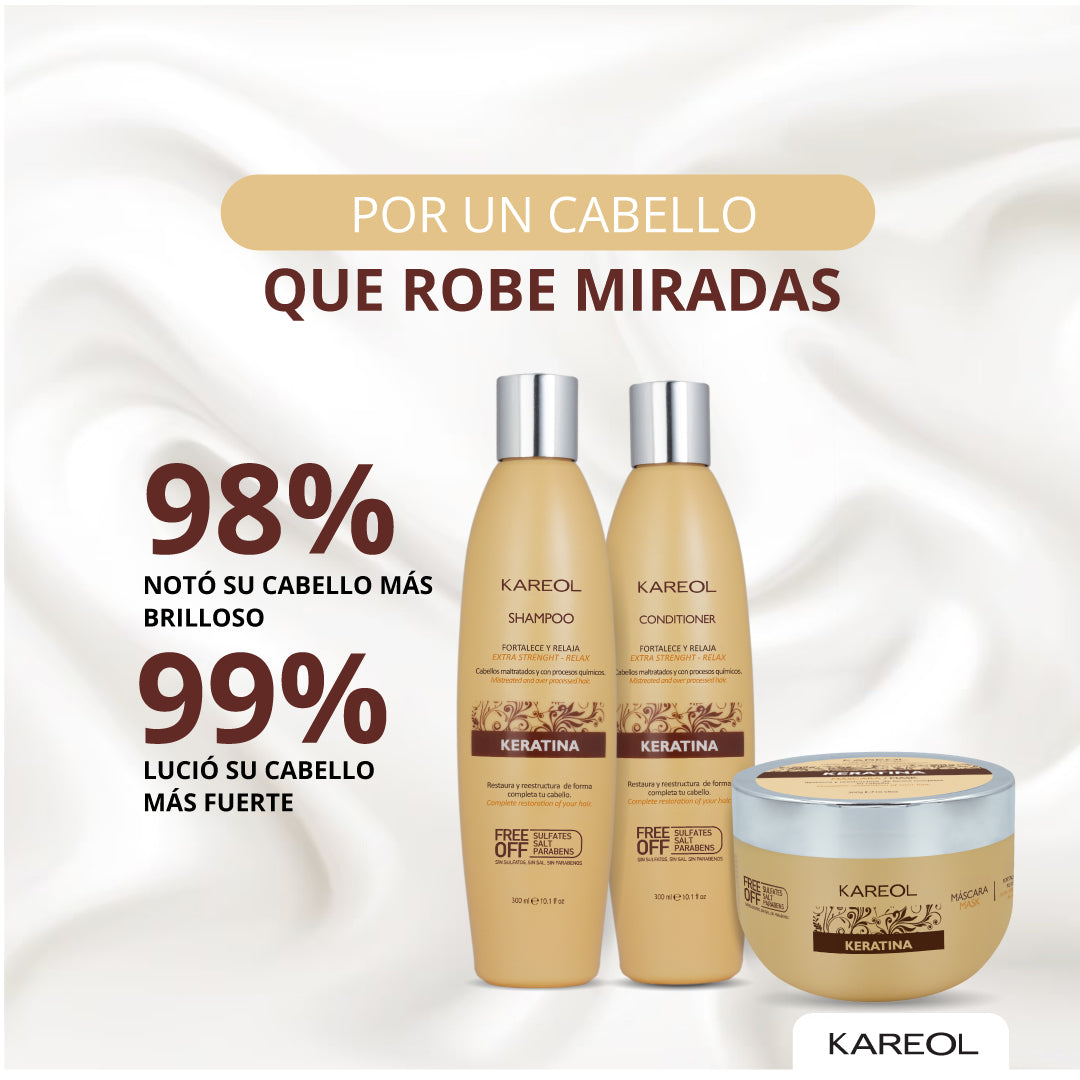 KAREOL KERATINA KIT DE MANTENIMIENTO 3PC PK3820203