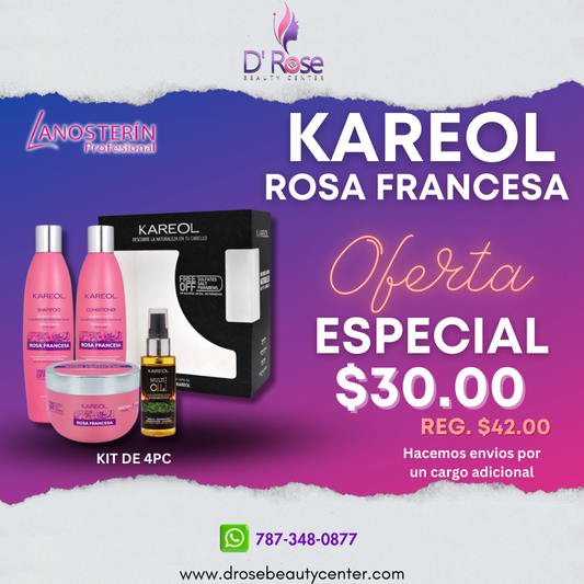 KAREOL ROSA FRANCESA KIT DE MANTENIMIENTO 4PC PK3830203