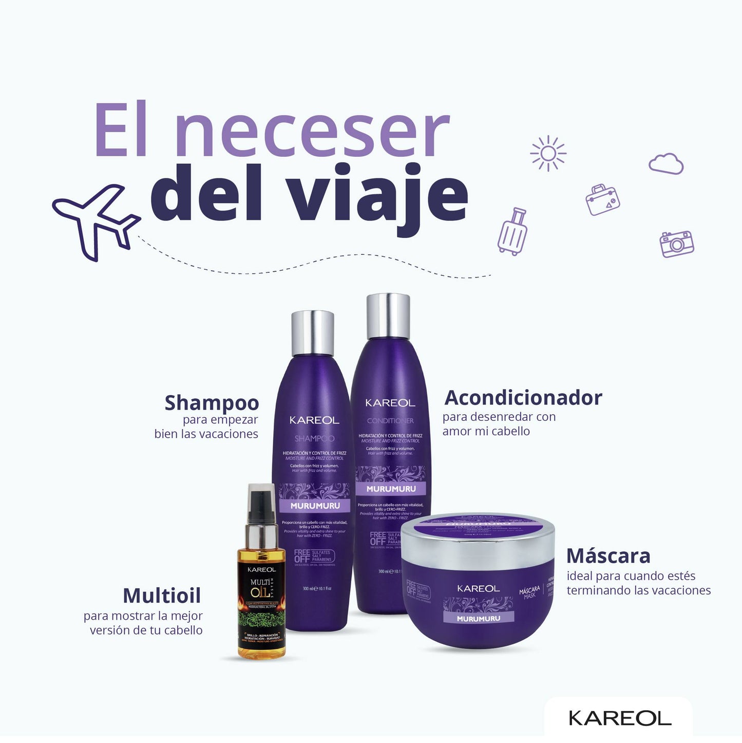 KAREOL MURUMURU KIT DE MANTENIMIENTO 4PC PK3850203