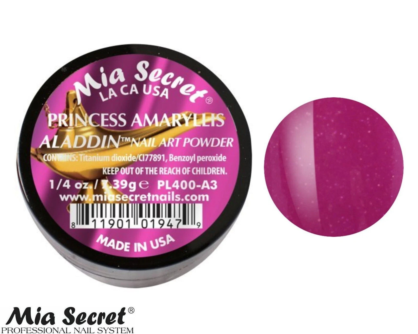 💎✨ PRINCESS AMARYLLIS – Aladdin® Collection | Glitter Acrílico Profesional 1/4 oz ✨💎