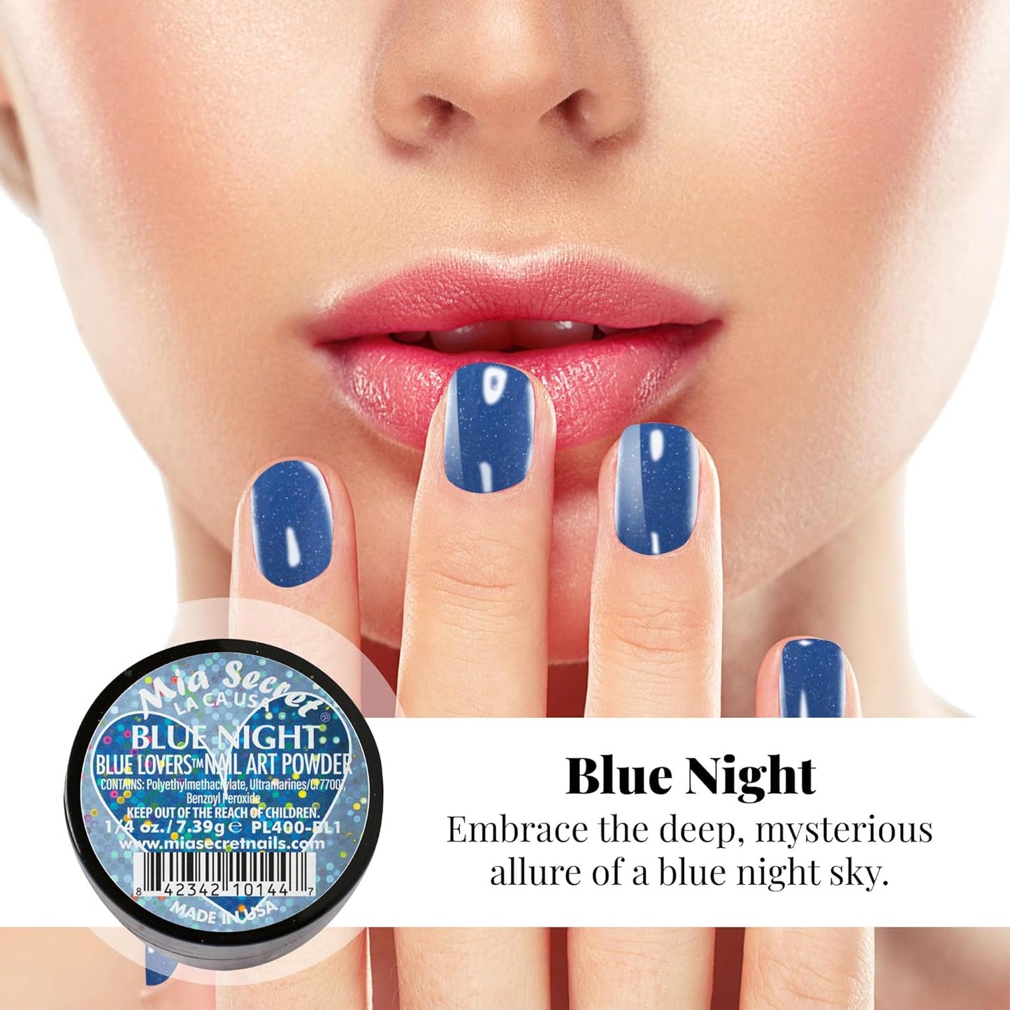 💙 MIA SECRET – BLUE LOVERS™ KIT 6PZ  Acrylic Nail Art Powder Collection | PL400-BL-MIX-6