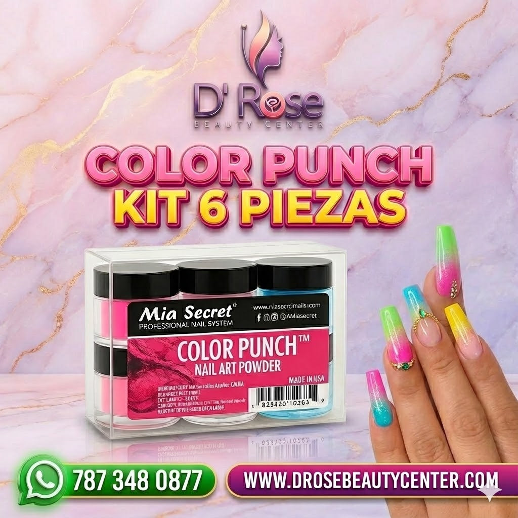 💥 MIA SECRET – COLOR PUNCH™ KIT 6 PIEZAS