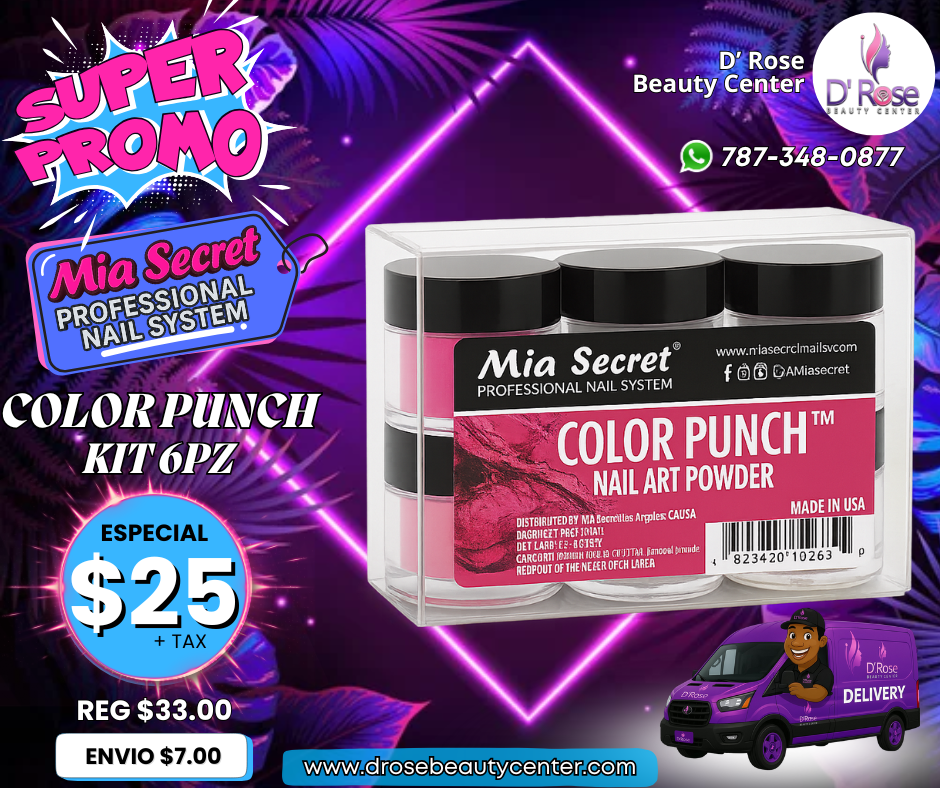 💥 MIA SECRET – COLOR PUNCH™ KIT 6 PIEZAS