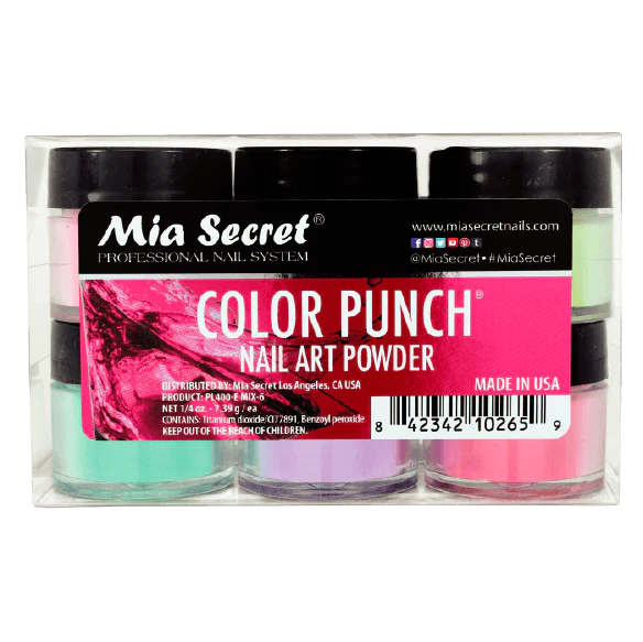 💥 MIA SECRET – COLOR PUNCH™ KIT 6 PIEZAS