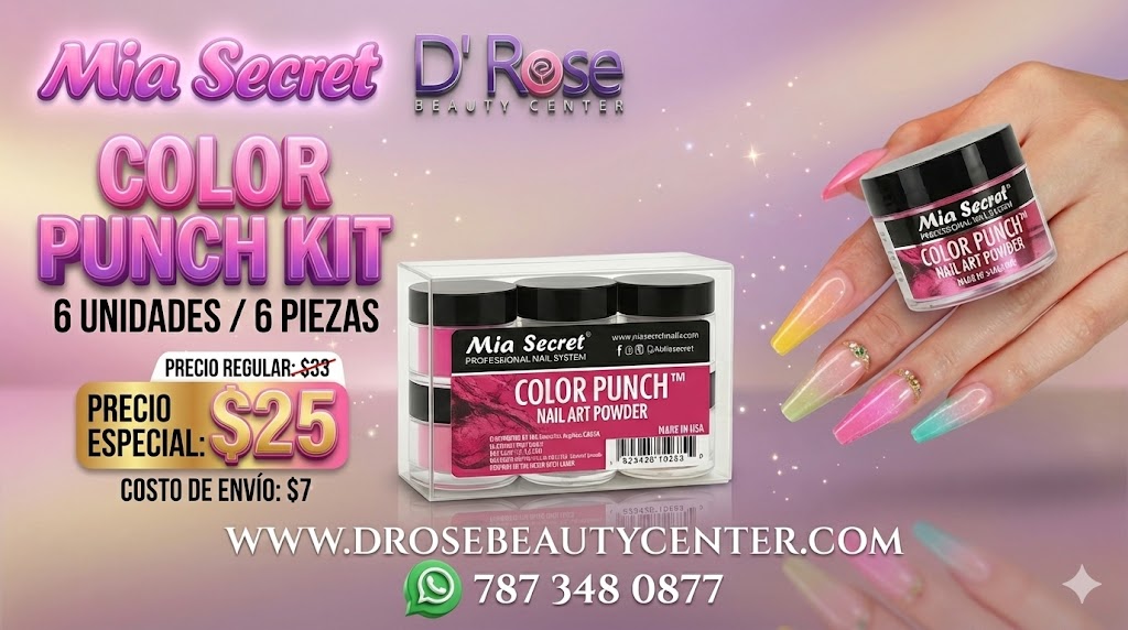 💥 MIA SECRET – COLOR PUNCH™ KIT 6 PIEZAS