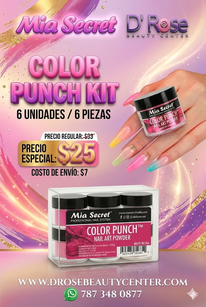 💥 MIA SECRET – COLOR PUNCH™ KIT 6 PIEZAS