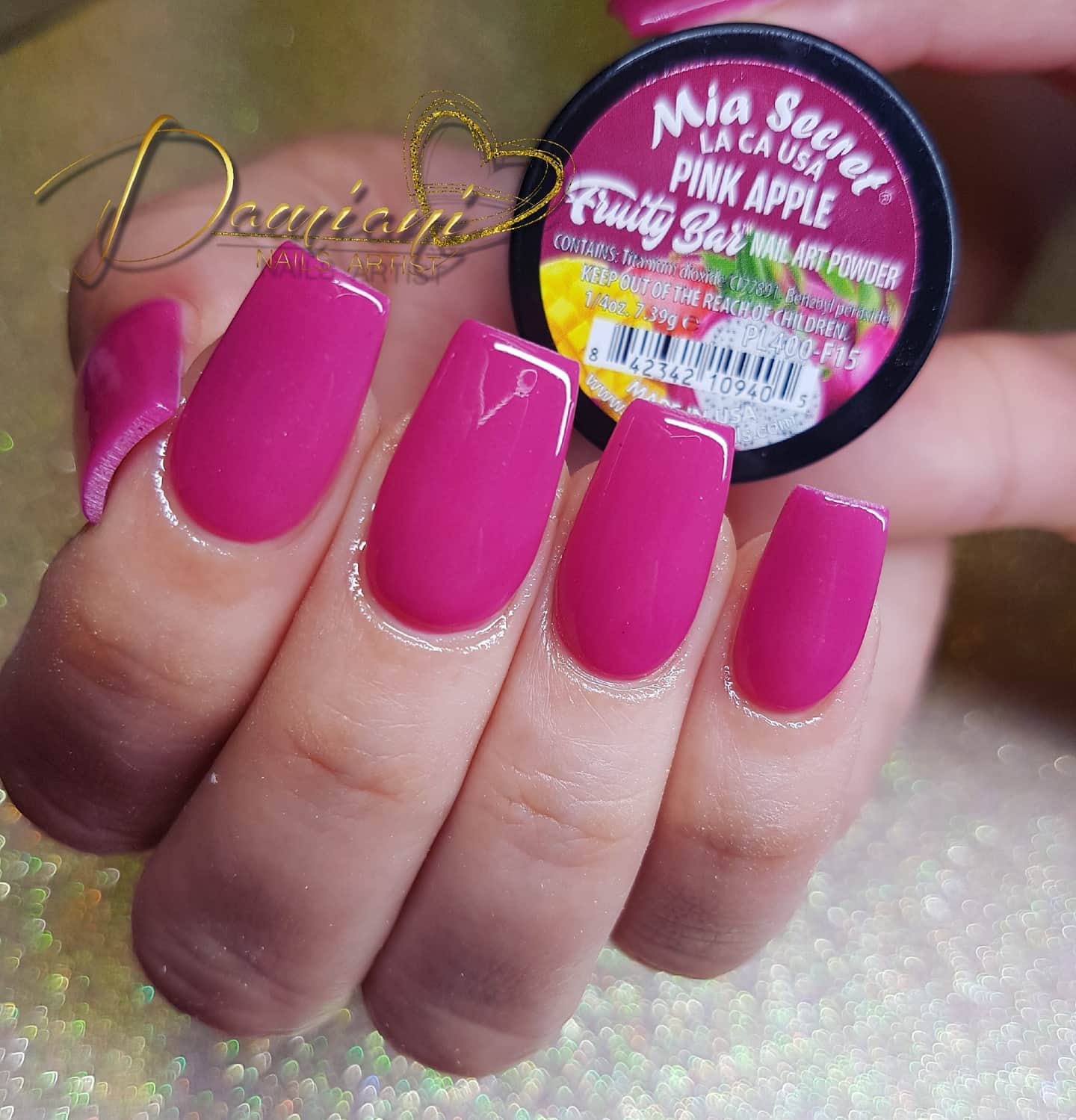 🍎💗 Mia Secret® Pink Apple – Fruity Bar Collection | Acrílico Profesional 1/4 oz (PL400-F15)