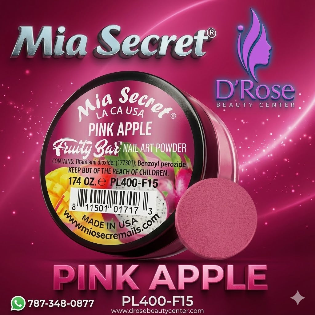 🍎💗 Mia Secret® Pink Apple – Fruity Bar Collection | Acrílico Profesional 1/4 oz (PL400-F15)