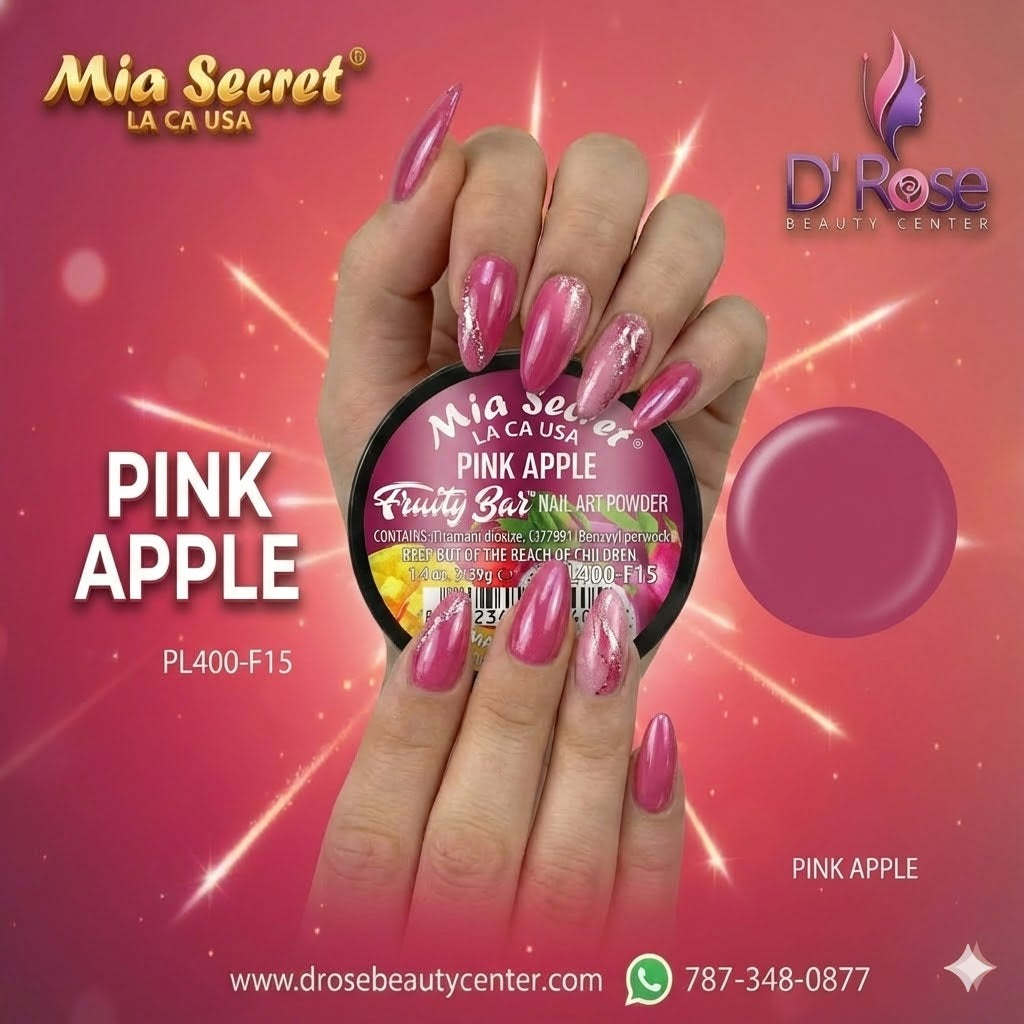 🍎💗 Mia Secret® Pink Apple – Fruity Bar Collection | Acrílico Profesional 1/4 oz (PL400-F15)