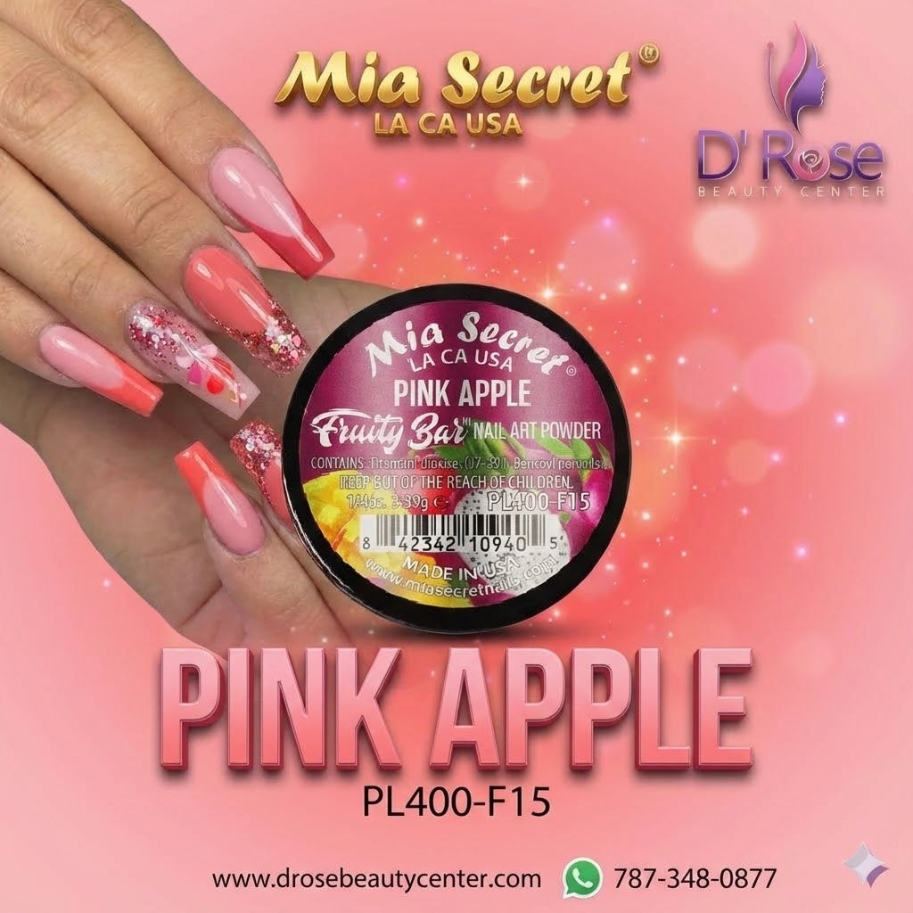🍎💗 Mia Secret® Pink Apple – Fruity Bar Collection | Acrílico Profesional 1/4 oz (PL400-F15)