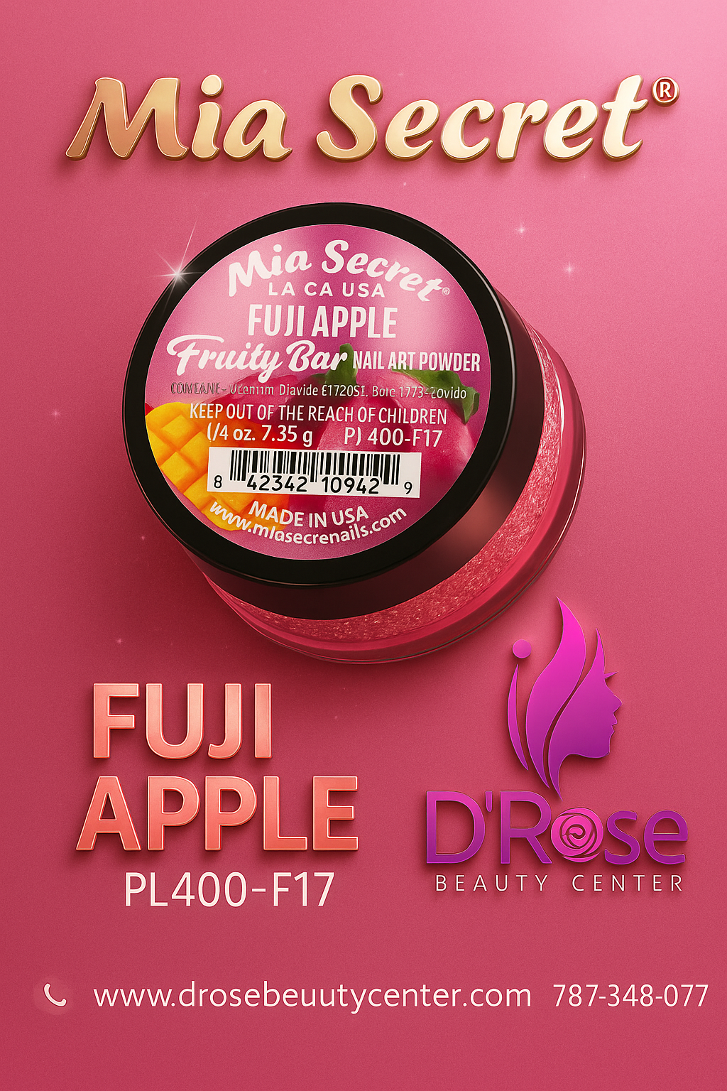 💅✨ MIA SECRET – Fruity Bar Collection “FUJI APPLE” 🍎 PL400-F17