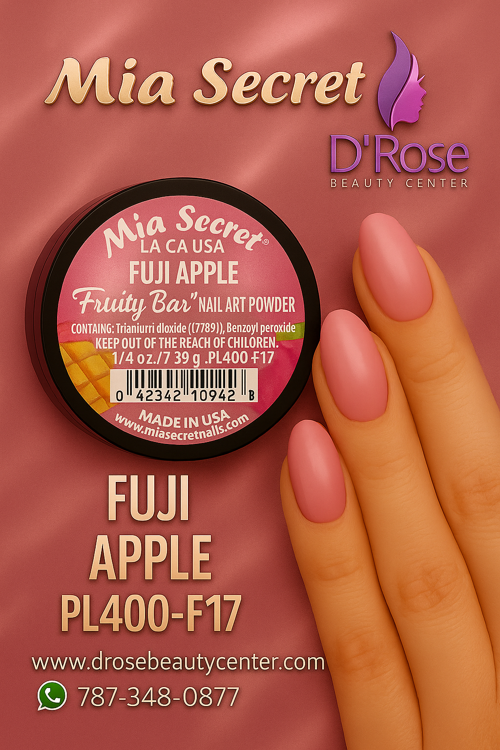💅✨ MIA SECRET – Fruity Bar Collection “FUJI APPLE” 🍎 PL400-F17