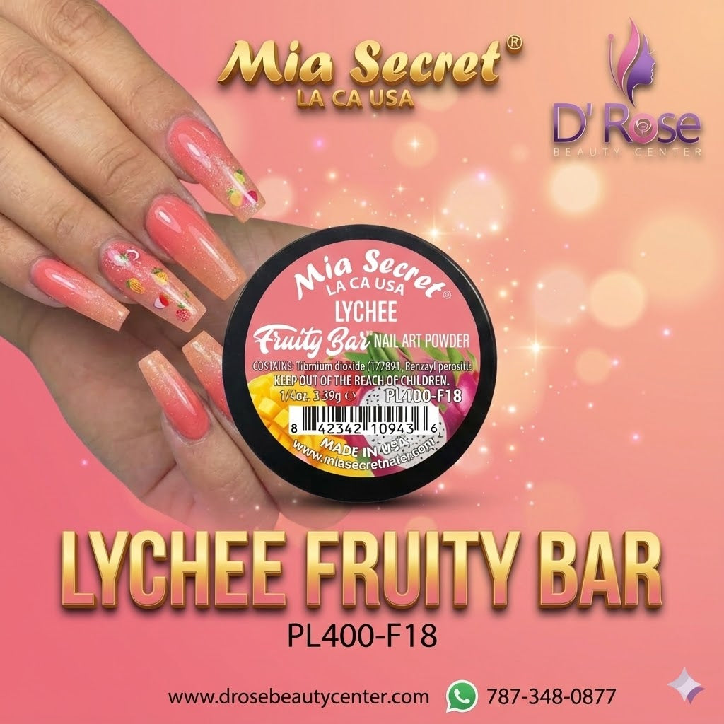🍑✨ MIA SECRET® LYCHEE – FRUITY BAR COLLECTION | Acrílico Profesional 1/4 oz (PL400-F18)