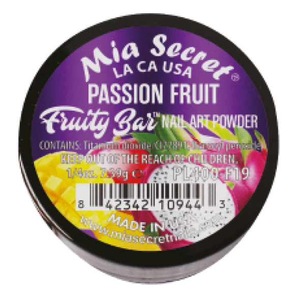 💜 Mia Secret Polvo Acrílico Passion Fruit (1/4 oz) | Colección Fruity Bar, Coloración Premium PL400-F19