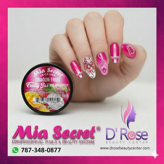 🥝 Mia Secret Polvo Acrílico Dragon Fruit (1/4 oz) | Colección Fruity Bar, Coloración Premium PL400-F20