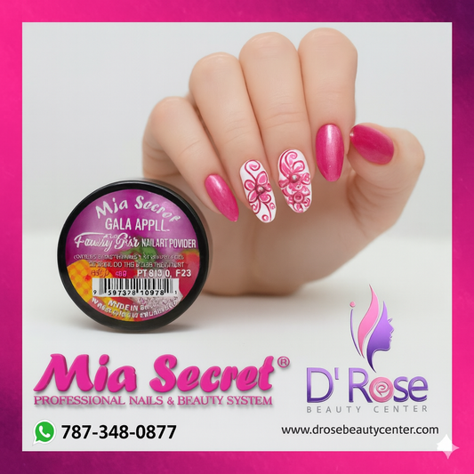 💖&nbsp;Mia Secret Polvo Acrílico Gala Apple (1/4 oz) | Colección Fruity Bar, Tono Malva Vibrante PL400-F23