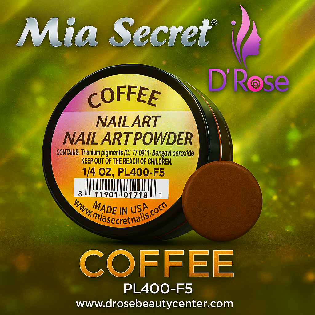☕✨ MIA SECRET – COFFEE PL400-F5 ✨☕ Nail Art Powder Acrílico 1/4 oz