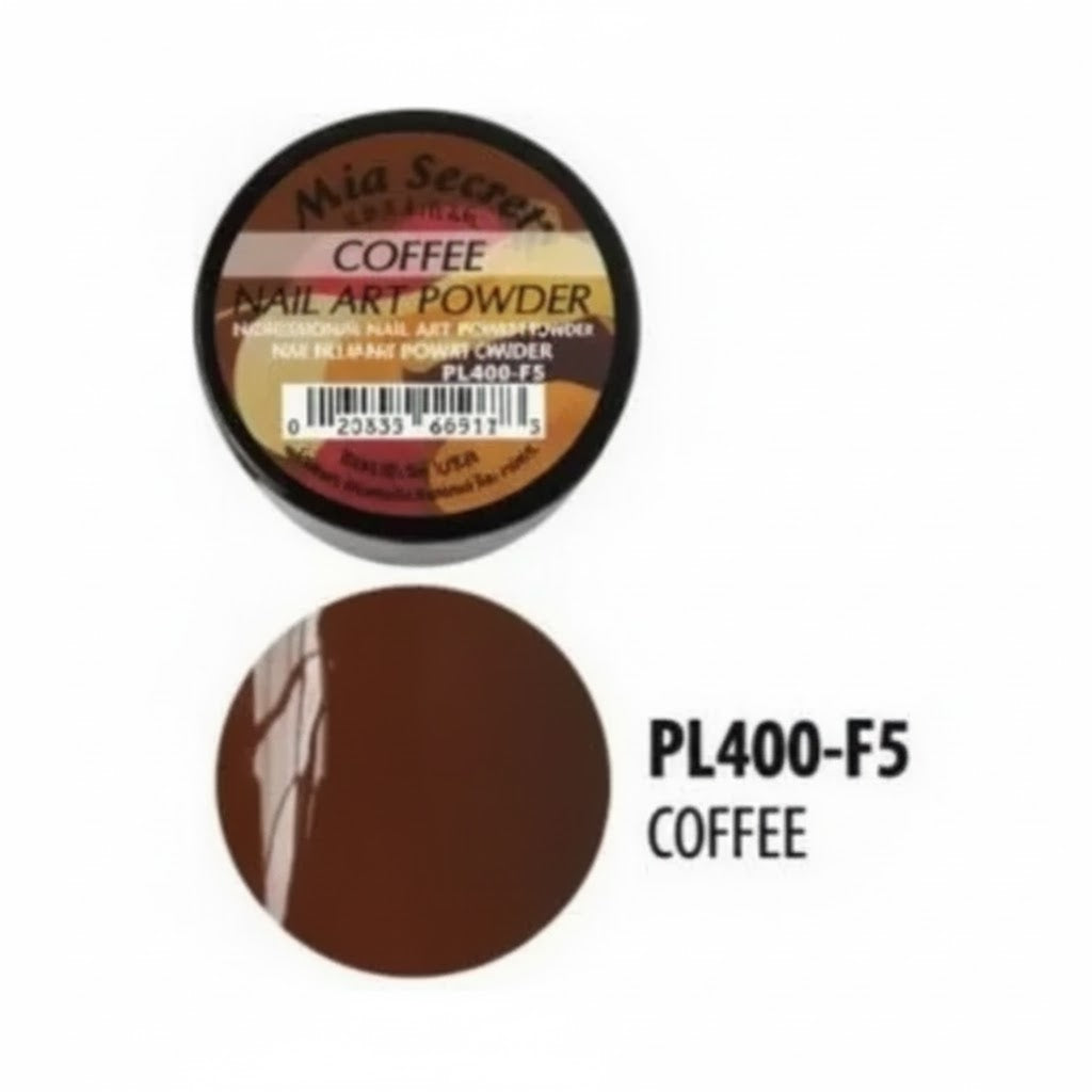 ☕✨ MIA SECRET – COFFEE PL400-F5 ✨☕ Nail Art Powder Acrílico 1/4 oz