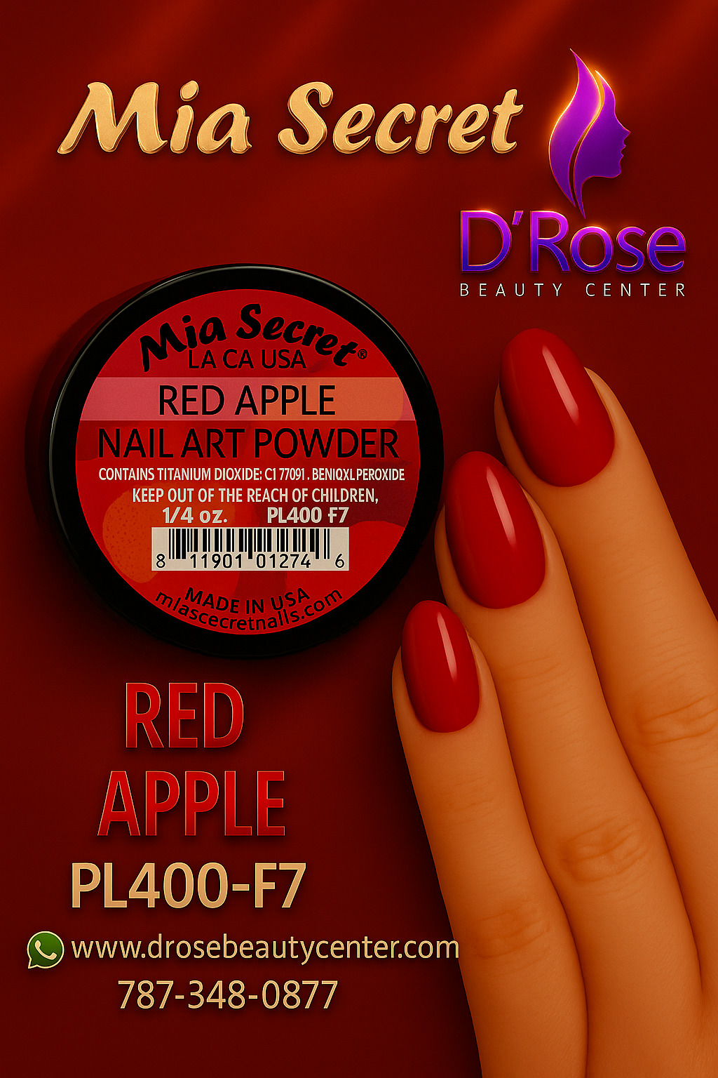 🍎 RED APPLE – Fruity Collection | Color Intenso y Profesional