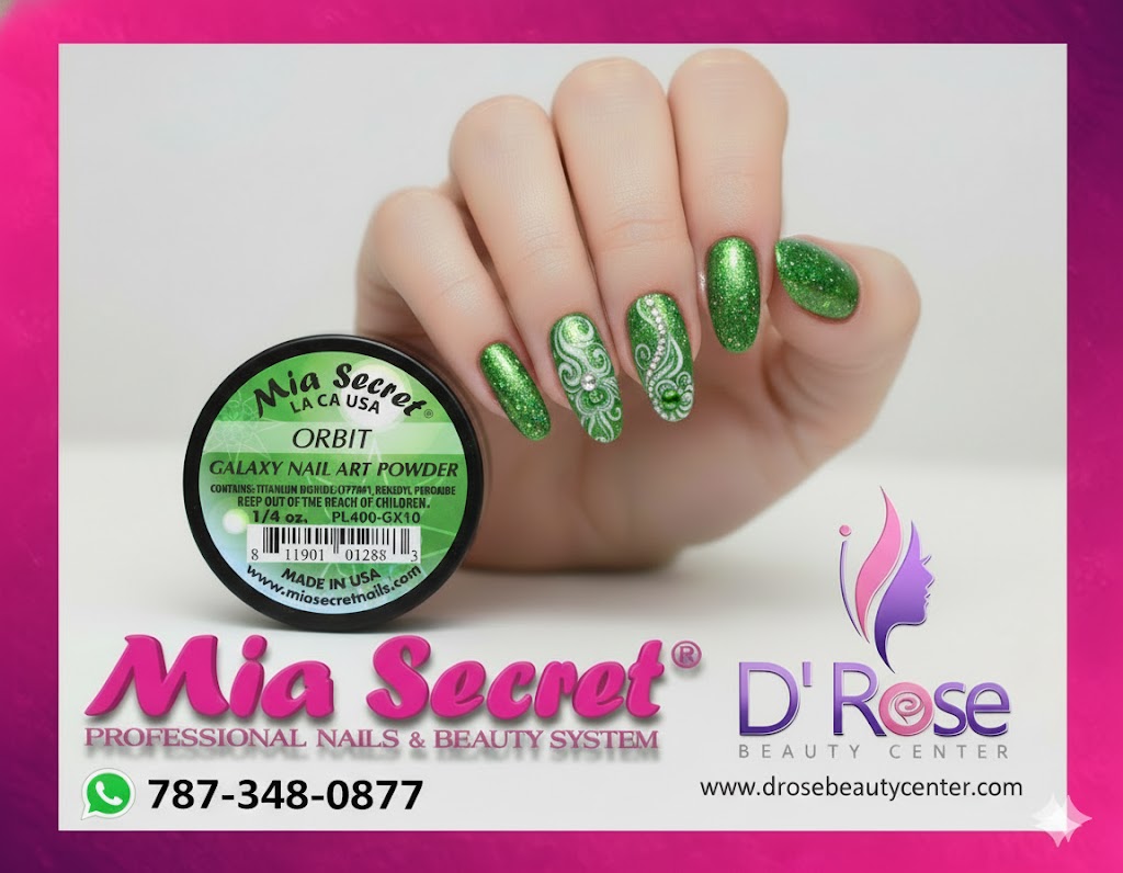 🪐 Mia Secret Polvo Acrílico ORBIT (1/4 oz) | Colección Galaxy, Glitter Esmeralda Dinámico PL400-GX10