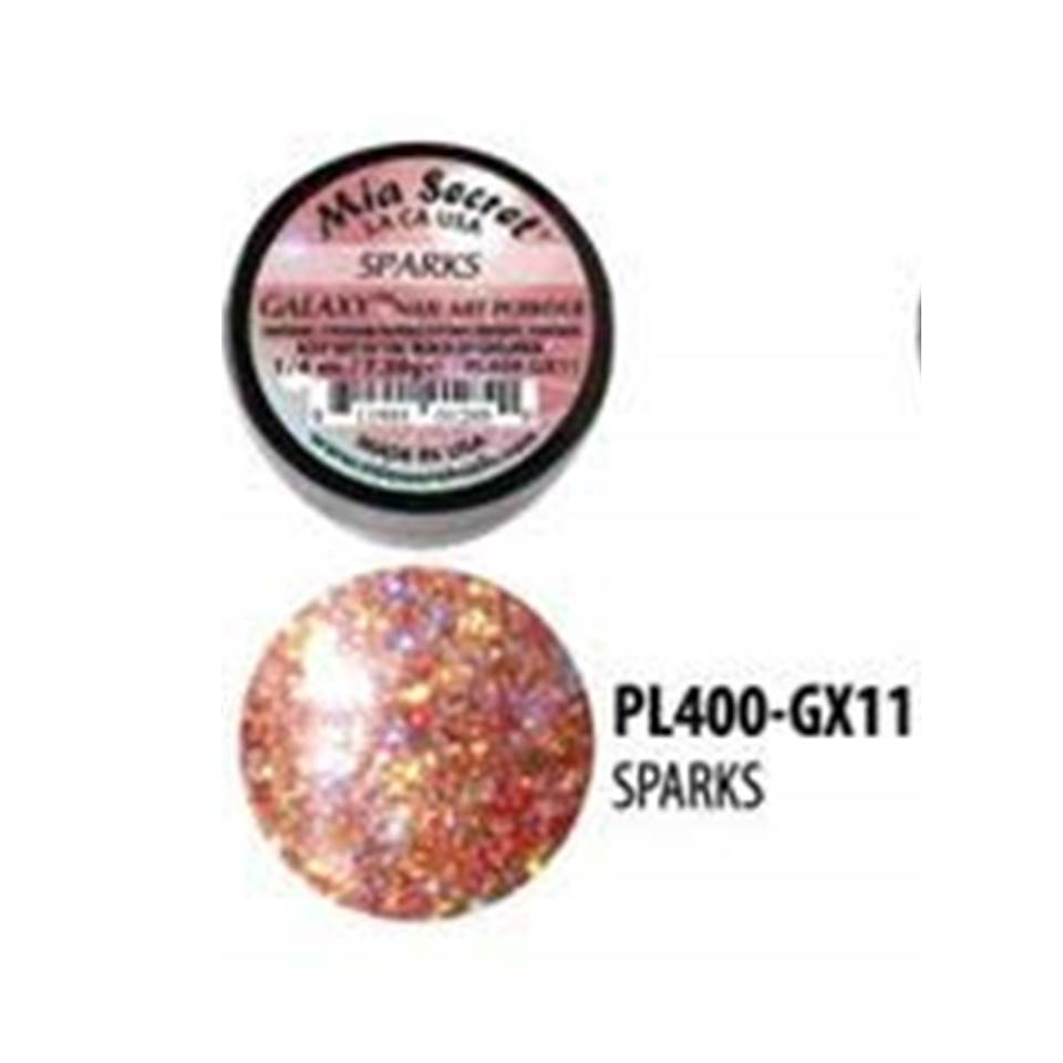 💎✨ MIA SECRET – GALAXY COLLECTION ✨💎 SPARKS PL400-GX11 | Nail Art Powder Acrílico Profesional – 1/4 oz