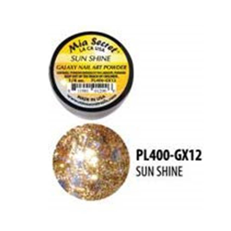Mia Secret Polvo Acrílico Sun Shine (1/4 oz) | Colección Galaxy, Coloración Premium PL400-GX12