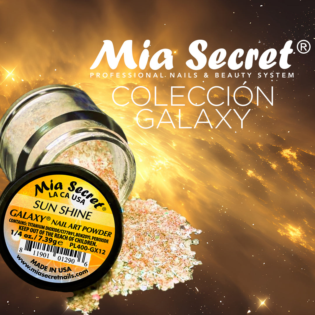 Mia Secret Polvo Acrílico Sun Shine (1/4 oz) | Colección Galaxy, Coloración Premium PL400-GX12