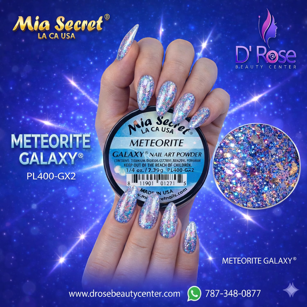 ✨💫 Mia Secret® METEORITE Galaxy Acrylic Powder – Efecto Galáctico Profesional | 1/4 oz